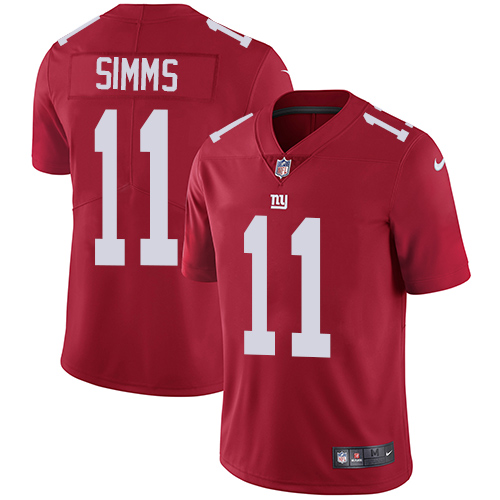 Nike Giants #11 Phil Simms Red Alternate Youth Stitched NFL Vapor Untouchable Limited Jersey